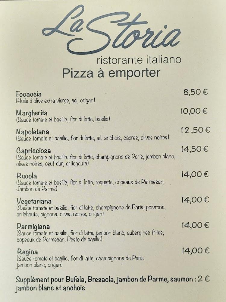 La Storia - Menu Image 1