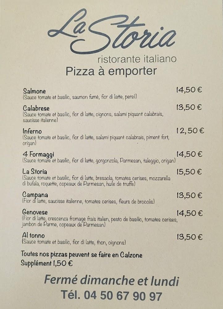 La Storia - Menu Image 2